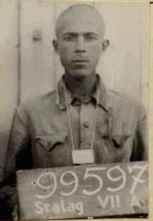 Фото из карты военопленного, Шталаг VII/A,  Моосбург, Третий Рейх, Германия